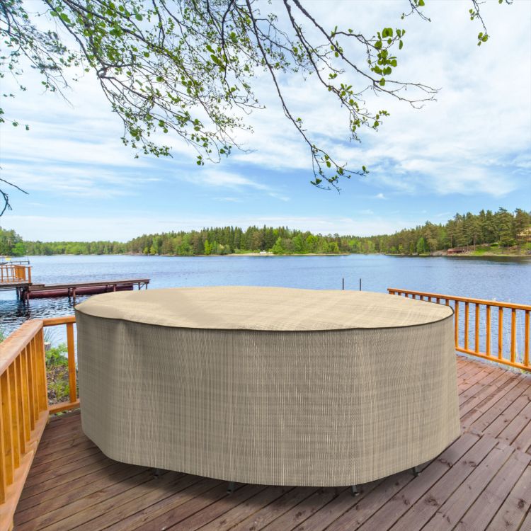 Picture of StormBlock™ Mojave Oval Patio Table & Chairs Combo Cover
