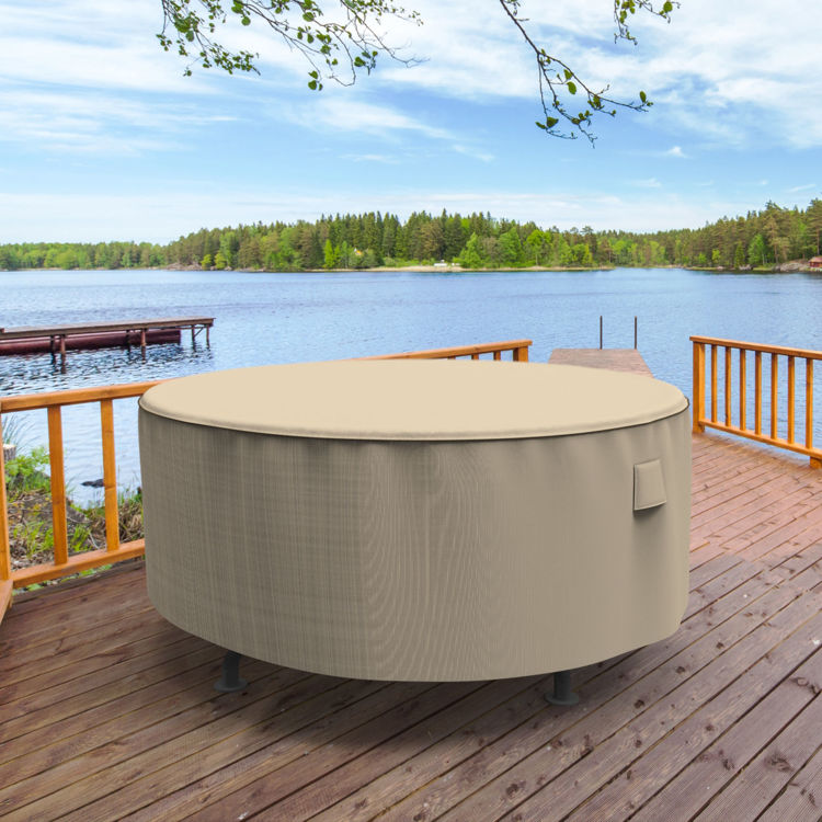 Picture of StormBlock™ Mojave Round Patio Table Cover - Extra Large