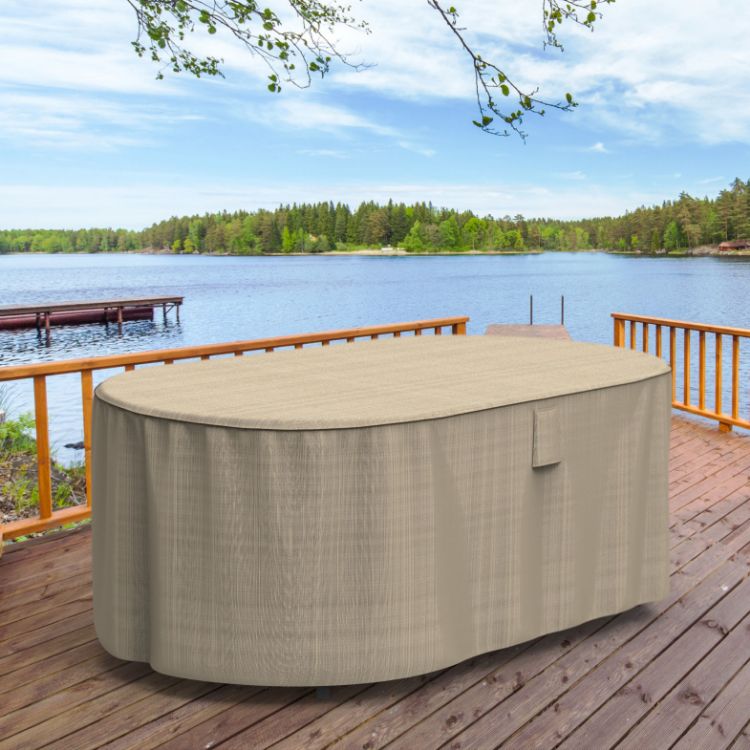 Picture of StormBlock™ Mojave Oval Patio Table Cover - Medium