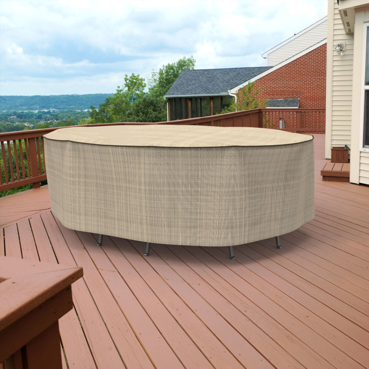 Picture of StormBlock™ Mojave Oval Patio Table & Chairs Combo Cover - Extra Large