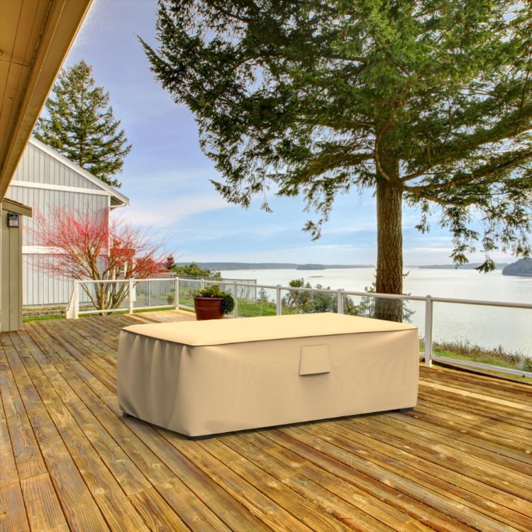 Picture of StormBlock™ Savanna Patio Ottoman / Coffee Table Cover