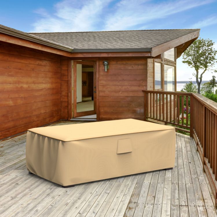 Picture of StormBlock™ Savanna Patio Ottoman / Coffee Table Cover - Medium