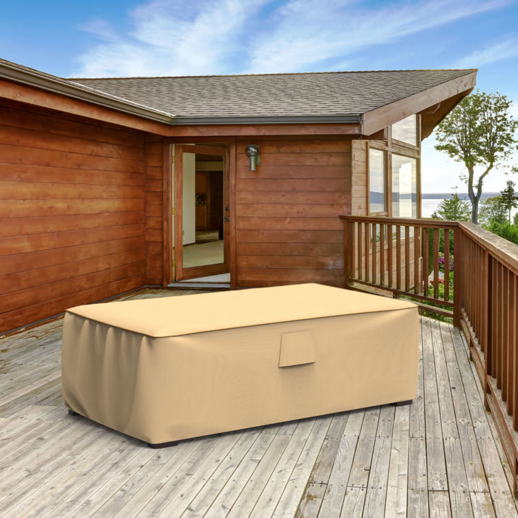 Picture of StormBlock™ Savanna Slim Patio Ottoman Cover - Medium