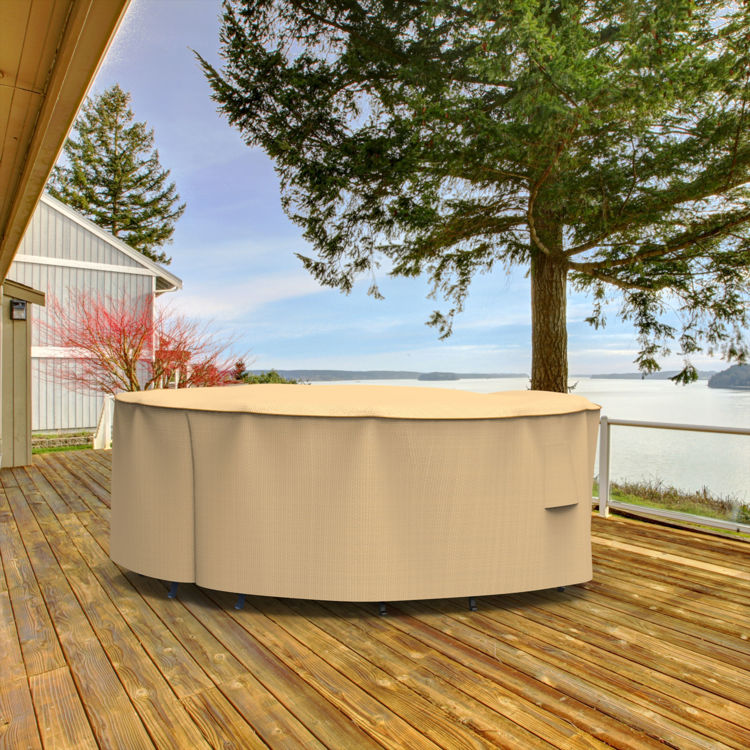 Picture of StormBlock™ Savanna Round Patio Table & Chairs Combo Cover - Medium