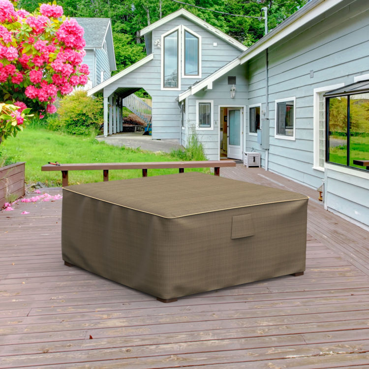 Picture of StormBlock™ Hillside Square Patio Table / Ottoman Cover - Large