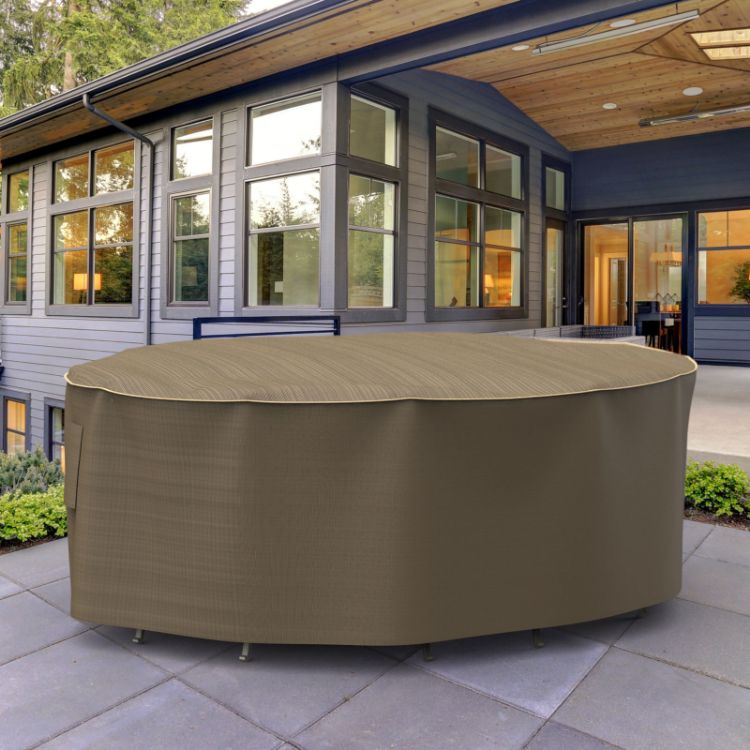 Picture of StormBlock™ Hillside Oval Patio Table & Chairs Combo Cover