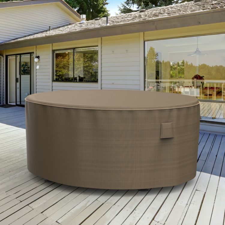 Picture of StormBlock™ Hillside Round Patio Table Cover - Extra Large