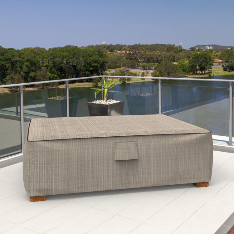 Picture of English Garden Slim Patio Ottoman Cover