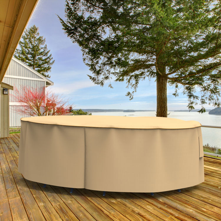 Picture of Sedona Oval Patio Table & Chairs Combo Cover - Extra Large