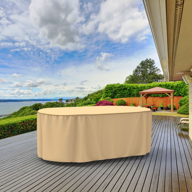 Picture of Sedona Oval Patio Table Cover - Extra Large