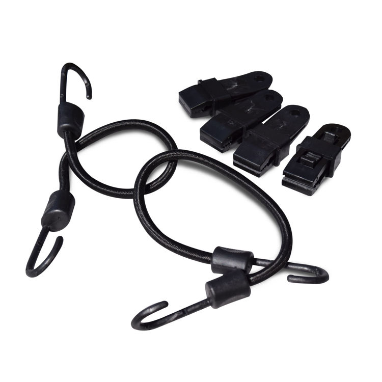 Picture of Complete 12" Gust Guard Kit - 2 Bungee's & 4 Clips