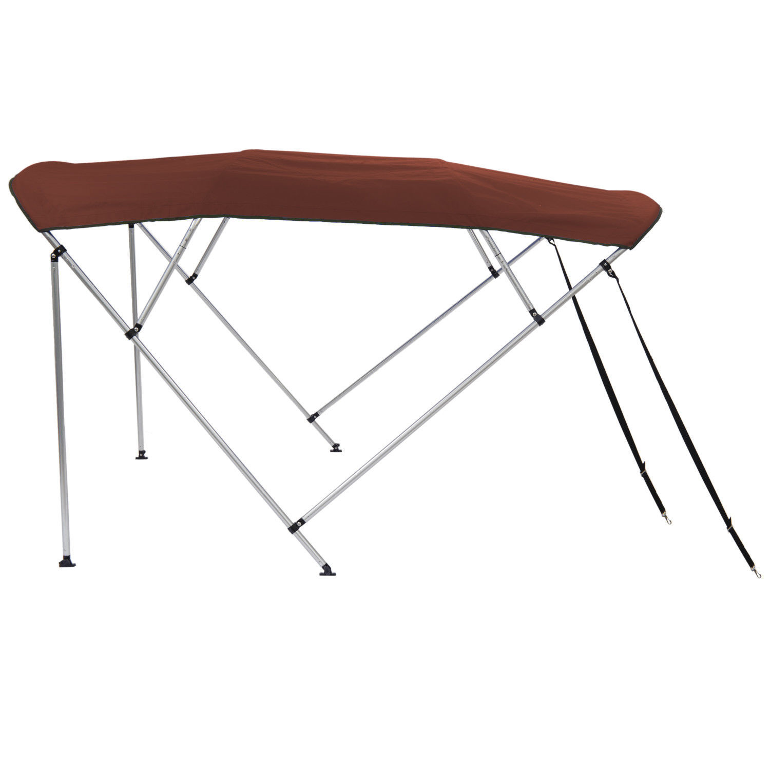 thumbnail interactive-video image 1 of North East Harbor 3-4 Bow Bimini Top Boat Cover – 900D Marine Canvas, W/ Rear Support Poles 1 of 2