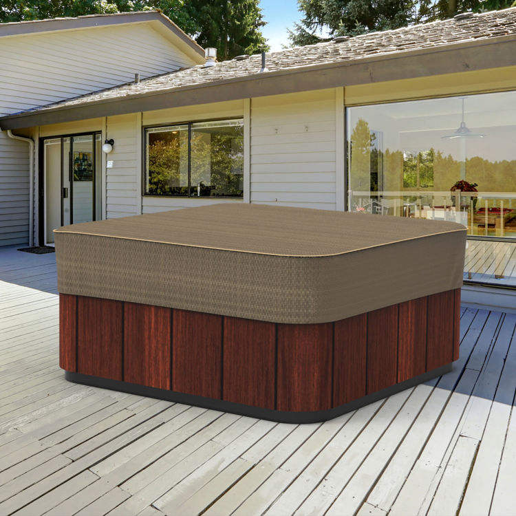 Picture of StormBlock™ Hillside Square Hot Tub Cover -  Medium