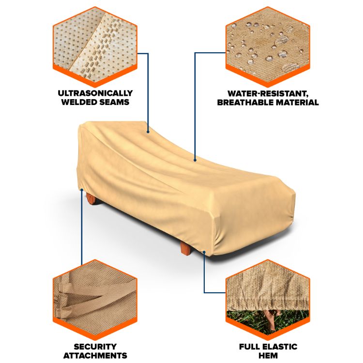 Picture of All-Seasons Double Patio Chaise Cover