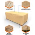 Picture of All-Seasons Patio Ottoman / Coffee Table Cover - Medium