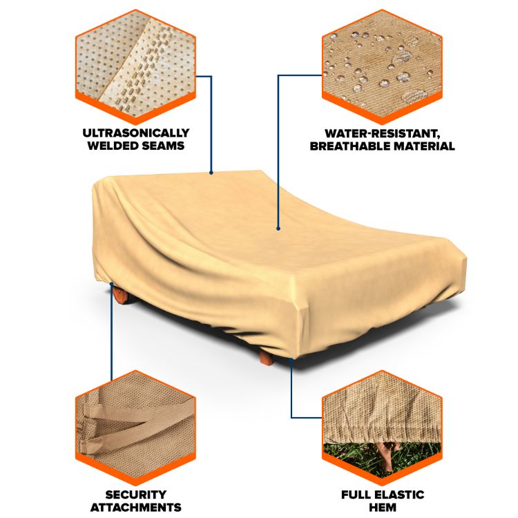 Picture of All-Seasons Double Patio Chaise Cover