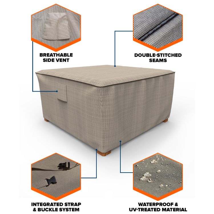 Picture of English Garden Square Patio Table / Ottoman Cover - Medium