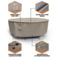 Picture of English Garden Round Patio Table & Chairs Combo Cover - Medium