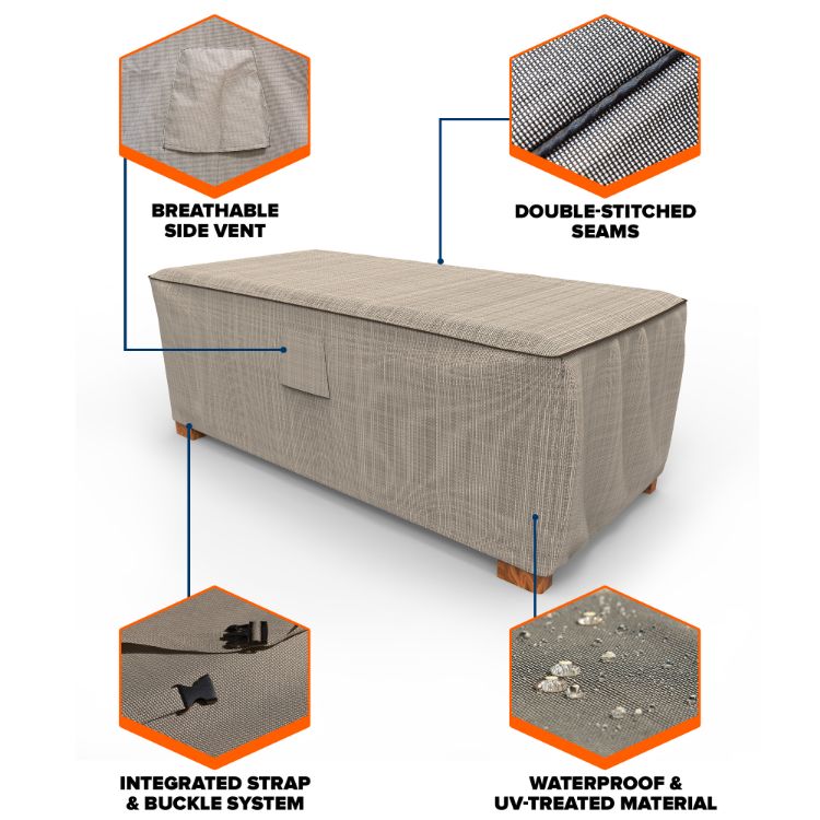 Picture of English Garden Patio Ottoman / Coffee Table Cover - Medium