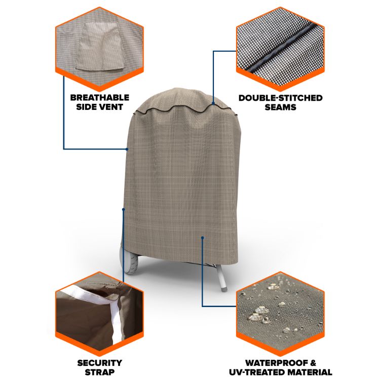 Picture of English Garden Waterproof Round Smoker Grill Cover