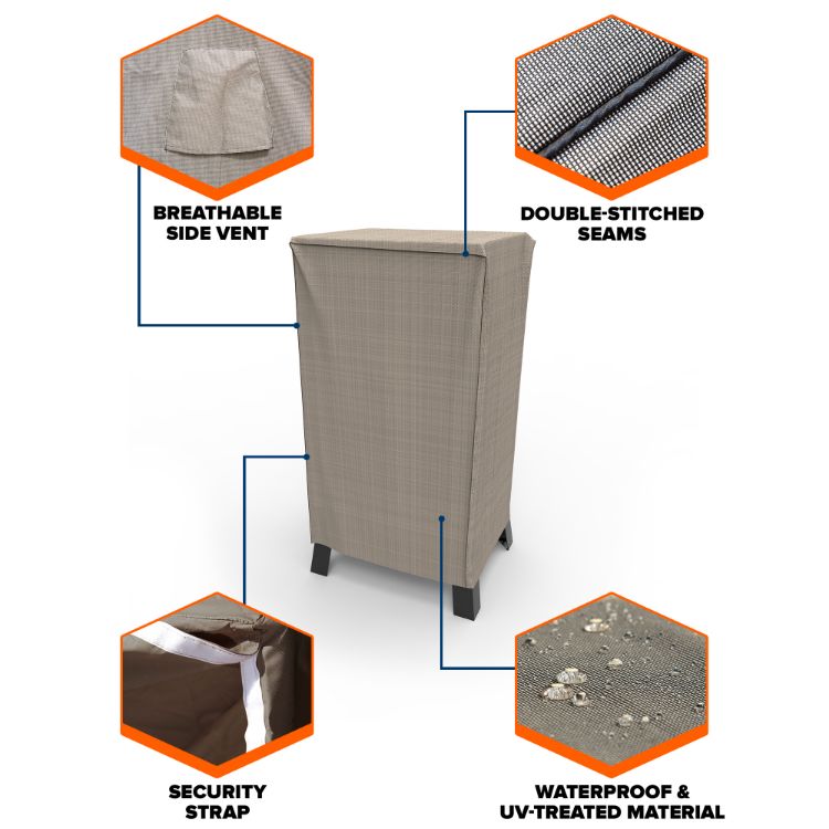 Picture of English Garden Waterproof Square Smoker Grill Cover