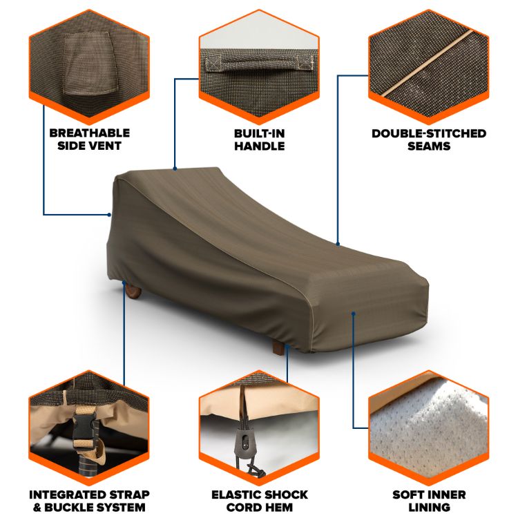 Picture of StormBlock™ Hillside Double Patio Chaise Cover