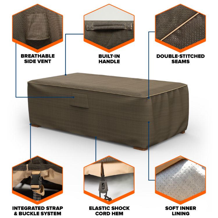 Picture of StormBlock™ Hillside Slim Patio Ottoman Cover