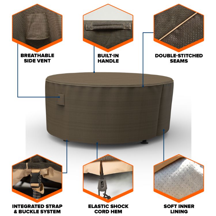 Picture of StormBlock™ Hillside Round Patio Table Cover - Extra Large