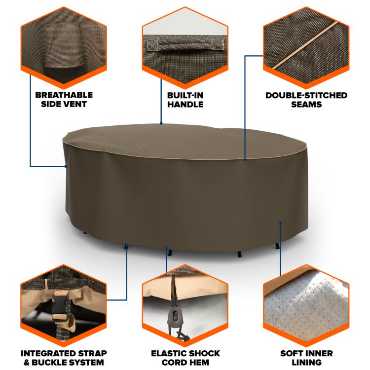 Picture of StormBlock™ Hillside Oval Patio Table & Chairs Combo Cover - Extra Extra Large