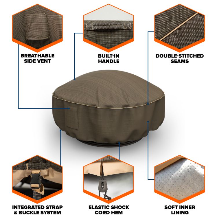 Picture of StormBlock™ Hillside Fire Pit Cover