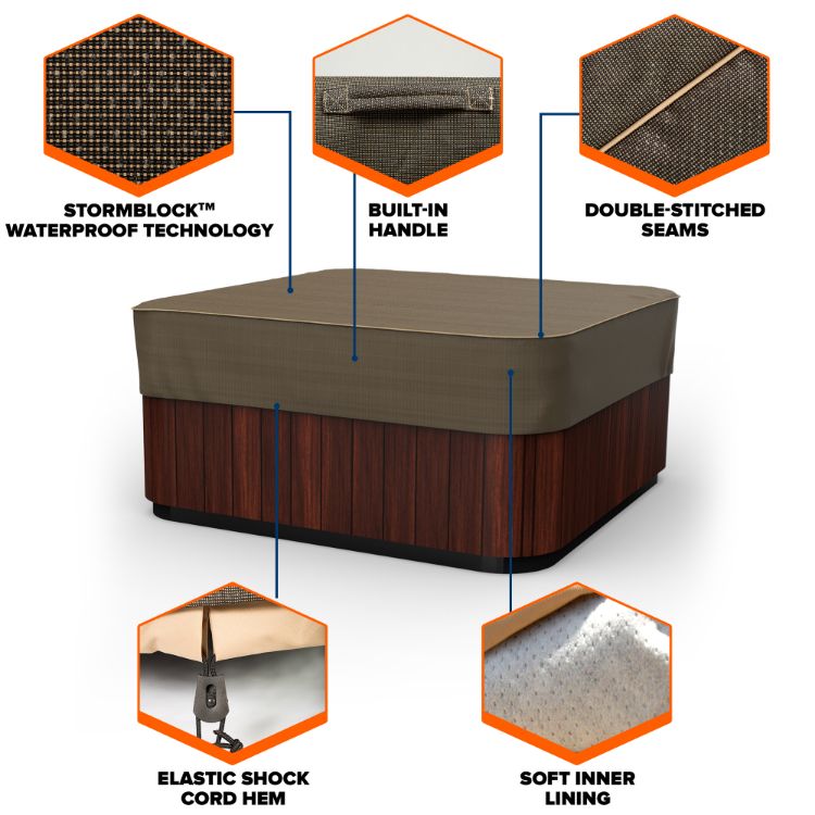 Picture of StormBlock™ Hillside Square Hot Tub Cover