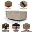 Picture of StormBlock™ Mojave Oval Patio Table & Chairs Combo Cover