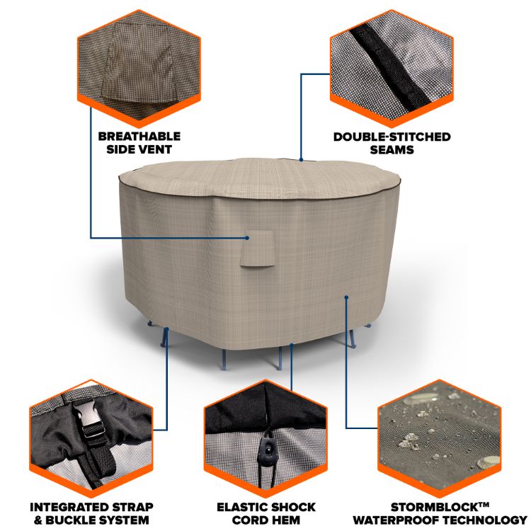 Picture of StormBlock™ Mojave Patio Bar Table & Chair Combo Cover