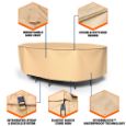 Picture of StormBlock™ Savanna Oval Patio Table & Chairs Combo Cover - Medium