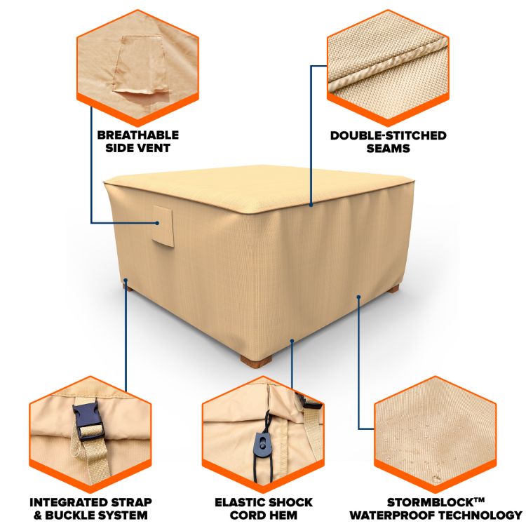 Picture of StormBlock™ Savanna Square Patio Table Cover - Medium