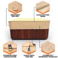 Picture of StormBlock™ Savanna Square Hot Tub Cover - Medium