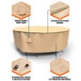 Picture of Sedona Round Patio Table & Chairs Combo Cover - Large