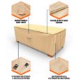 Picture of Sedona Patio Ottoman / Coffee Table Cover - Medium