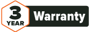 3 Year Warranty